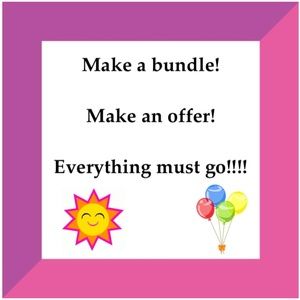 CLOSET SALE!! Lowered prices!! Make an offer!